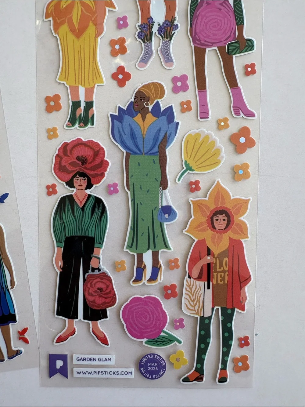 Pipsticks Colorful Decorative Sticker Sheets - Fashion & Toast - Scrapbook!